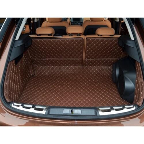 Top quality! Special trunk mats for Citroen DS6 2017-2014 waterproof durable boot carpets cargo liner for DS6 2016,Free shipping