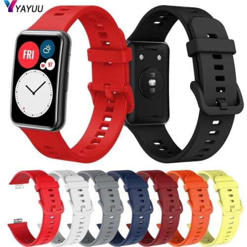 YAYUU Soft Silicone Watch Strap For Huawei Watch FIT Watch Band For Huawei fit New 2020 Wristband Replace Bracelet Accessories