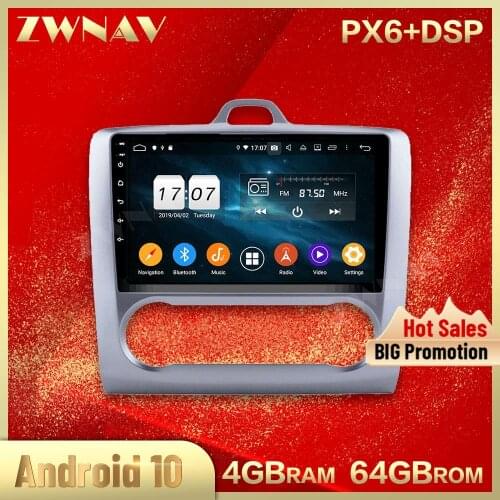 2 din Android 10.0 screen Car Multimedia player For FORD FOCUS AT 2004-2011 BT audio radio stereo GPS navi head unit auto stereo