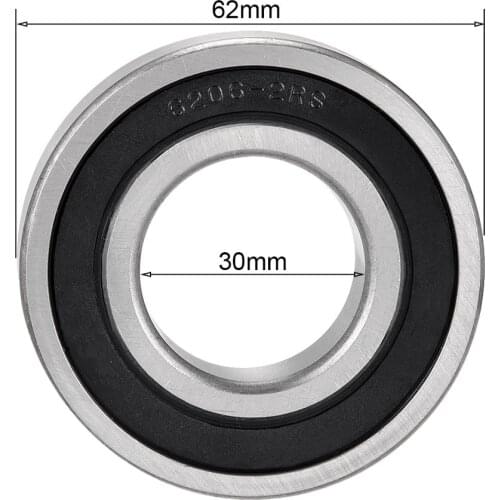 6206 6206zz 6206rs 6206-2z 6206z 6206-2rs Zz Rs Rz 2rz Deep Groove Ball Bearings 30 X 62 X 16mm High Quality