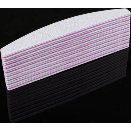 Nail File Lime 100/180 Double Side Sanding Buffer Block Set Nail Trimmer White Grey Nail Files For UV Gel Polish Manicure Tool