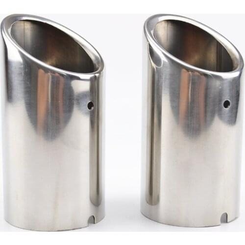 Exhaust Tip Mufflers For vw Volkswagen Tiguan 2017 2018 Stainless Steel Rear Tail Muffler Pipe 2pcs Accessories