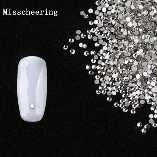 Hot 1440pcs/pack Charm SS4 Crystal Nail Art Rhinestones Clear Flat Back No Hotfix Jewelry Manicure Accessory Decoration Tools