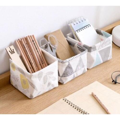 Cloth art stationery receives box tea table remote control receives basket dresser desktop cosmetics to organize box