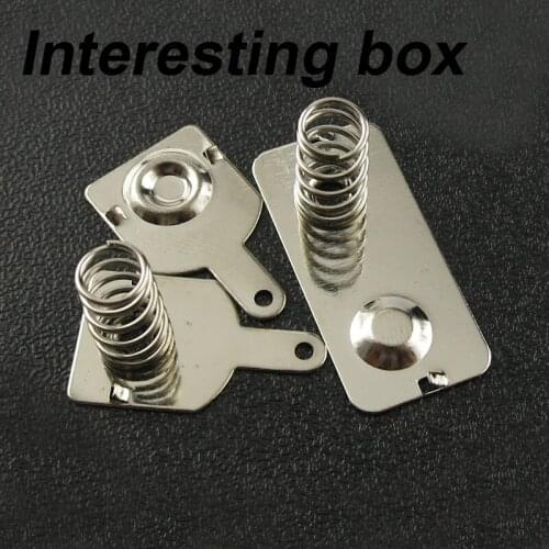 No. 5 battery box spring sheet battery box accessories thickened metal battery sheet spot with hole 3 piece set