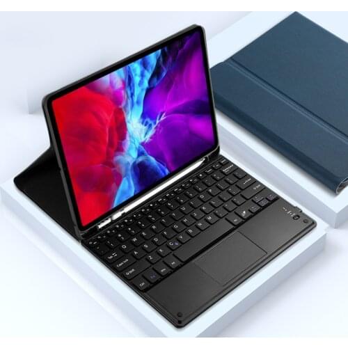 Pencil Holder Soft Fabric Backlit keyboard Cover Funda for IPad Pro 12 9 2021 2020 2018 2017 2015 Case Keyboard Touchpad