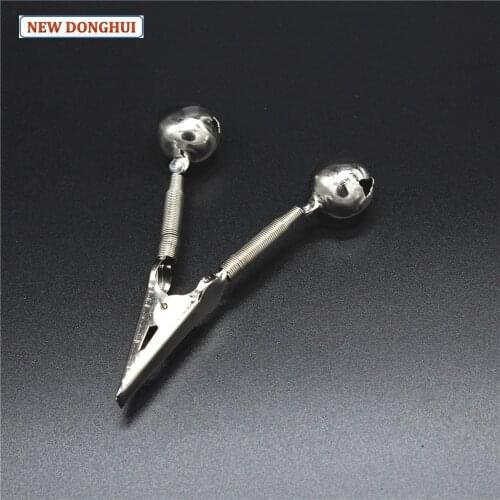 Newdonghui 10pcs Full Metail Fishing Rod Alarm Fishing Bells Using At Night Carp Fishing Alert for Fishing Rod