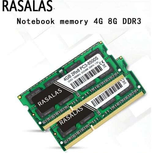 Rasalas Laptop DDR3 Memory Ram 2G 4G 8G 1066 1333 1600Mhz 2Rx8 1.5V 204Pin PC-8500 10600 12800MHz Notebook Oперативная Nамять