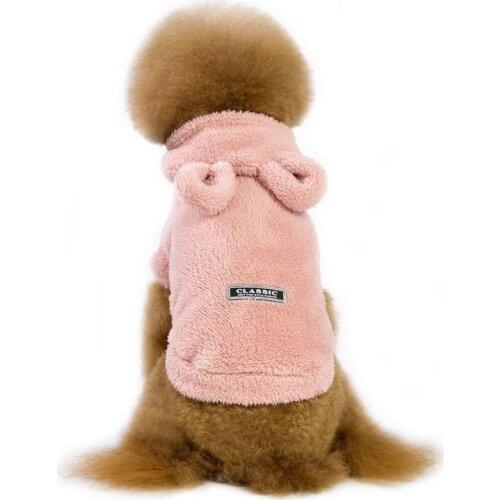Pet Autumn Winter Velvet Clothes Small Dogs Thickness Hoodies Pets Warm Clothes For Puppy Coat Dog jackets