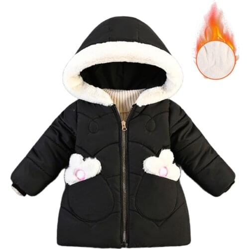 LZH Autumn Winter Childrens Clothing Girls Coats 2-4 Years Trench Coat For Kids Hooded Jackets For Girls Childrens Outerwear