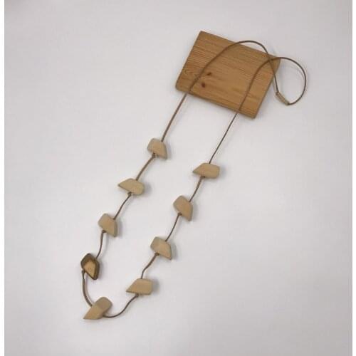 Kara&Kale Boho Fashion Jewelry Gothic Valentines Gift Collar Necklace Suede Cord Wood Beads Collares Necklace Women Accessories