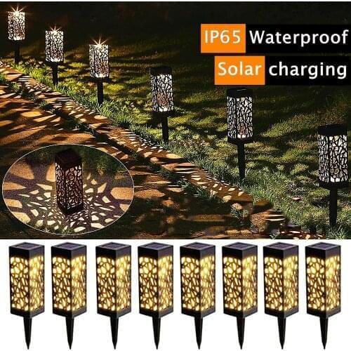 2/4/6/8 Pack Garden Lights LED Solar Garden Lights Outdoor Lawn Waterproof Path Lamp for Garden Lawn and Patio Yard Lamp
