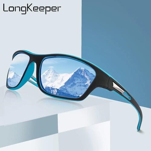 LongKeeper Polarized Sunglasses Mens Driving Shades Fashion Outdoor Sports Sun Glasses Male Black Fishing Goggles Oculos Gafas