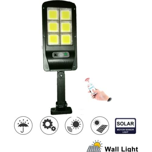 Solar light lamp floodlight reflector Motion Sensor 120LEDs Outdoor LED Street Luminaria Led Garden Decoration remote controller