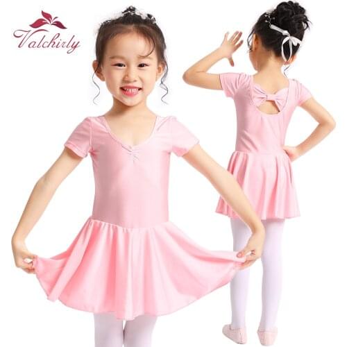 Long Sleeve Leotard Ballet Dress Girls Dance Wear bodysuit Beautiful Bow Kids Leotard Gymnastics Ballet Leotard