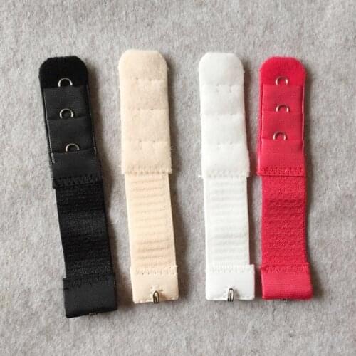 New 1pc 1 Rows 3 Hooks Bra Extender Nylon Clasp Extension Elastic on Strap Bra Extenders Adjustable Intimates Accessories