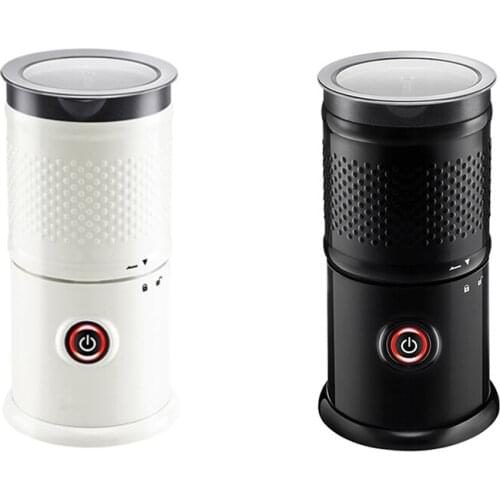 HOT-Milk Frother Electric Steamer Soft Foam Maker for Hot /Cold Froth Cappuccino Coffee Latte Non-Stick EU Plug