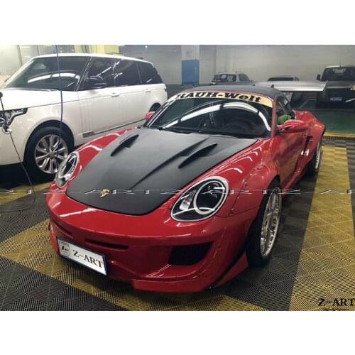 Z-ART Rocket body kit for Porsche Cayman 2005-2011 wide body kit for Porsche 987 Boxster Cayman tuning body kit