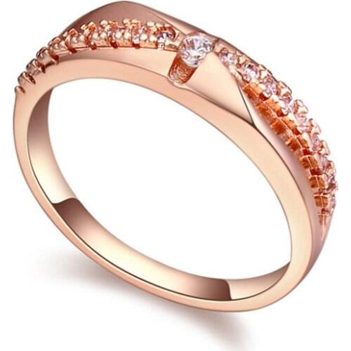 TRACYSWING Real Austrian Crystals Brand AAA Zirconia Micro Inlays Fashion Ring for women New Geometric Th-109038