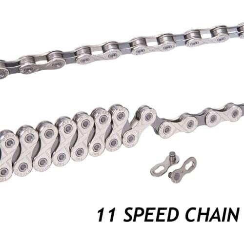ZTTO Silver Chains Tool-less Nickel Connecting Link 11 Speed Bicycle Chain for Mountain Bike Road Bicycle MTB Parts
