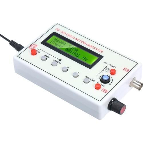 1HZ-500KHZ FG-100 DDS Functional Signal Generator Frequency Generator Sine Square Triangle Sawtooth Waveform