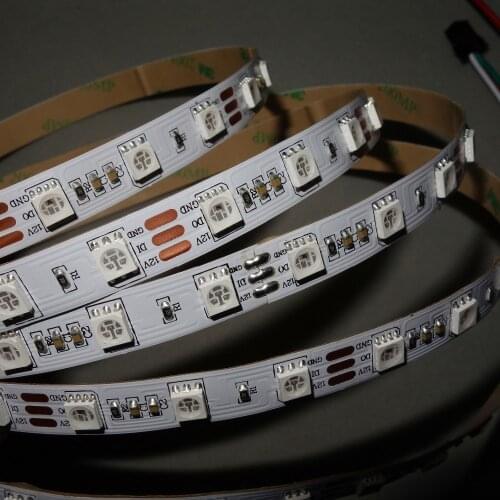 5m DC12V SK6812-RGB 300LEDs (20pixes/m) led digital strip;non-waterproof;IP33;WHITE PCB