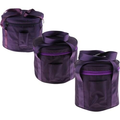 8/11/14inch Crystal Singing Bowl Carry Case Travelling Thicken Bag Purple