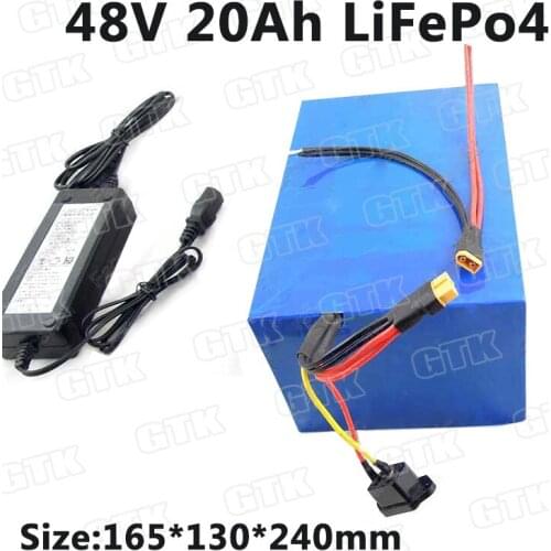 Brand power 48v 20ah lifepo4 battery pack 1000w electric bike 2000w bicycle motor 1500w battery 3.2v lifepo4 20ah + 3A Charger