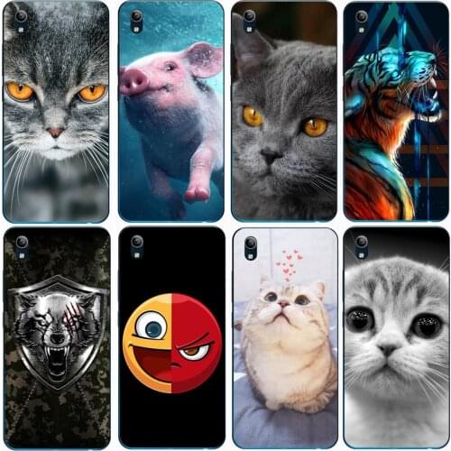 For Vivo Y91i 1820 Case Rose Wolf Cute Patterned Cover Soft Silicon Phone Case for Vivo Y91C Top Quality