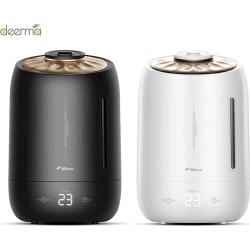 Deerma 5l Air Humidifier Air Purifying Mist Maker Household Timing With Intelligent Touch Screen Adjustable Fog Quantity