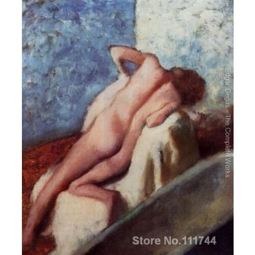 Naked art paintings After the Bath Edgar Degas reproduction Home decor Handmade High quality