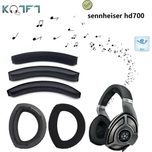 KQTFT Velvet Replacement EarPads Head band protection for sennheiser hd700 HD 700 Headset Universal Bumper Earmuff Cover Cushion