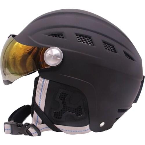 Ski helmet male and female adult veneer double board snow helmet cap children warm helmet ski protective gear