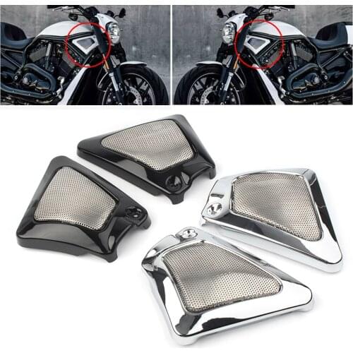Motorcycle Airbox Frame Neck Side Air Intake Cover For Harley Davidson V-Rod Special VRSCDX 2007-2014 2015 2016 2017 Aluminum