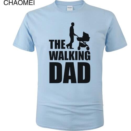 Streetwear Funny Print T-Shirt Men Clothing Hip Hop Homme T Shirt Tops Tees Dicky Ticker The Walking Dad Tshirt Dead C85