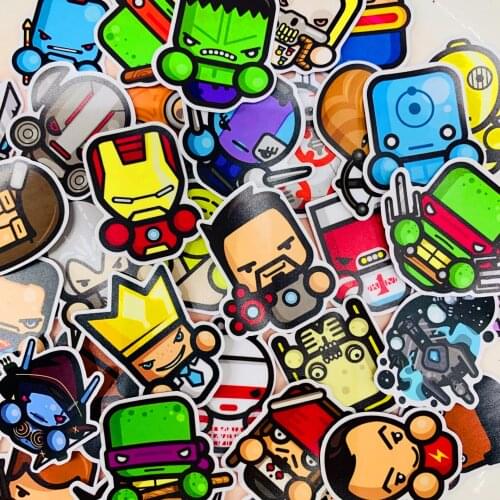 40pcs Mini movie character Kids Fun Paper Stickers Homemade Bookkeeping Decals on Laptop / Decorative scrapbooking / DIY