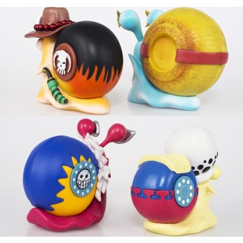 Anime One piece Ace Luffy Sabot Shine Devil Fruit Teach Law Glowing Light Cursed Fruit Anime Action Figure Collection PVC Model