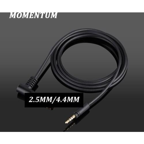 New MOMENTUM detachable earphone balance cable 4.4mm 2.5mm upgrade cable OCC 99.999% Single crystal copper silver-plated cable