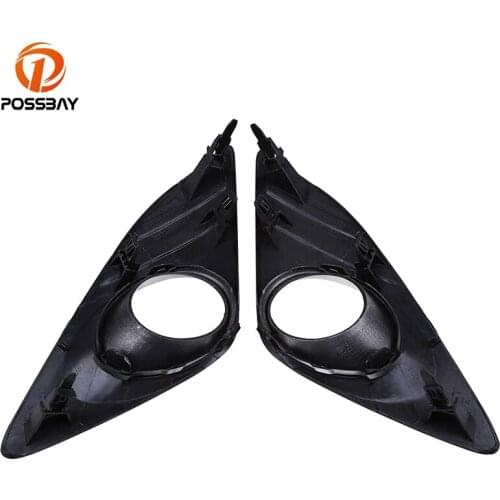 POSSBAY Front Lower Bumper Racing Grill Car Fog Light Cover Grilles Auto Accessories for Toyota Camry (XV50) XLE 2012-2014