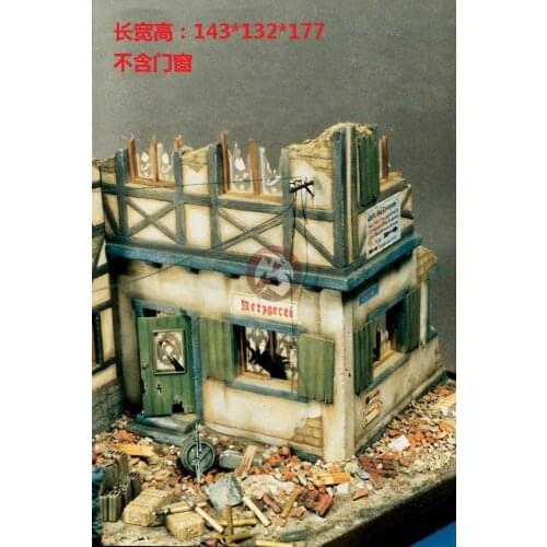 Resin building Ruins Only building No doors or windows 1:35