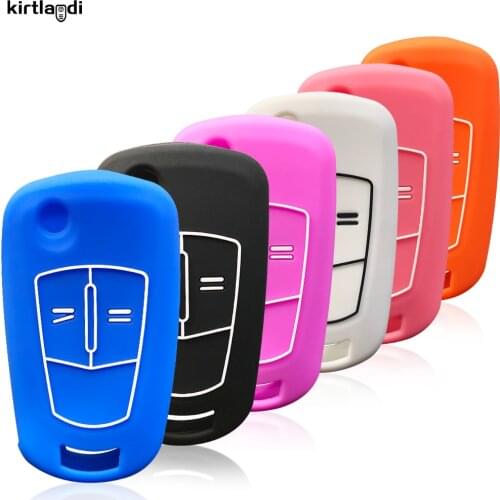 Silicone Key Holder Keychain for Opel Astra H Corsa D Badge Emblem Meriva Vauxhall Car Key Cover Case Accessories for Opel Corsa