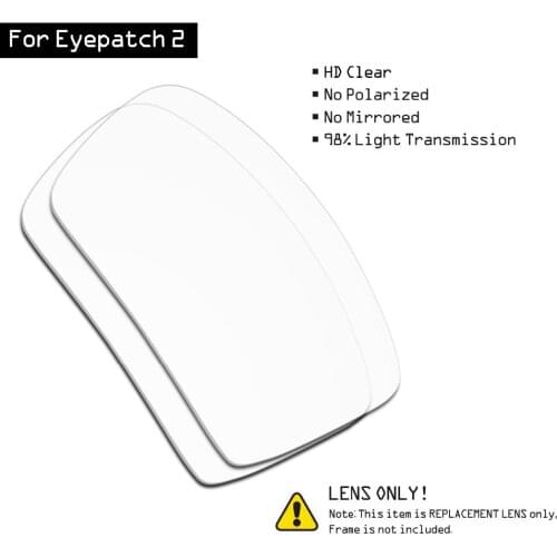 SmartVLT Sunglasses Replacement Lenses for Oakley Eyepatch 2 - HD Clear