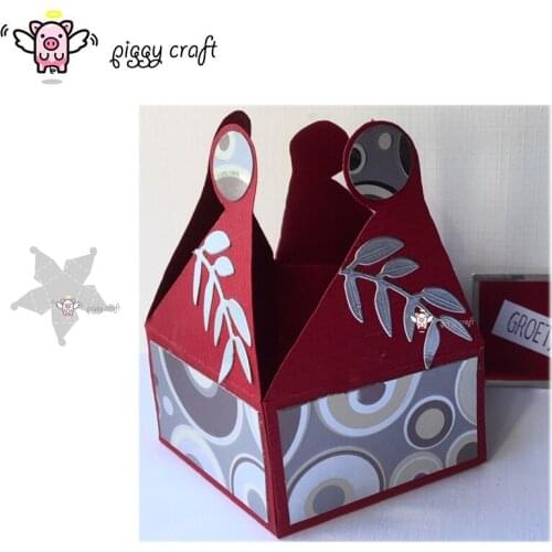 Piggy Craft metal cutting dies cut die mold 3D Gift box Scrapbook paper craft knife mould blade punch stencils dies