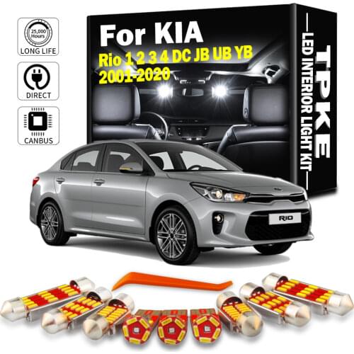 Canbus For KIA Rio 1 2 3 4 DC JB UB YB 2001-2020 Vehicle LED Interior Dome Trunk License Plate Light Car Lighting Accesso