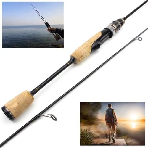 1.68M wooden handle lure rod Ultra light Spinning fishing rod ul power 2-6g Lure Weight 3-7lbs line weigh carbon rod