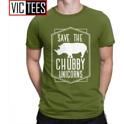 Men Save The Chubby Unicorns Funny T-Shirts Men Hip-hop Tee Shirt Purified Cotton Clothes New T Shirt