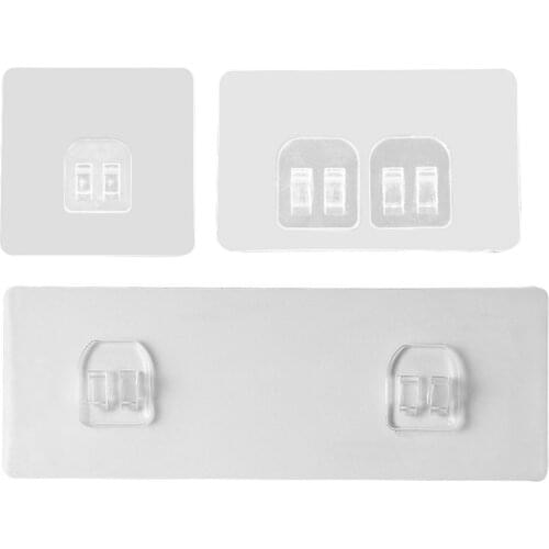 10Pcs Bathroom Wall Hooks Non-marking Stickers Punch-free Self Adhesive Hooks For Kitchen Hotel Door Hanging gorgeously
