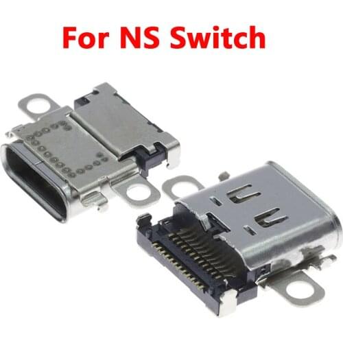2-10pcs USB Type C Power Connector Dock Jack For Nintendo Switch Console Charging Port Type-C Charger Port Plug Female Socket