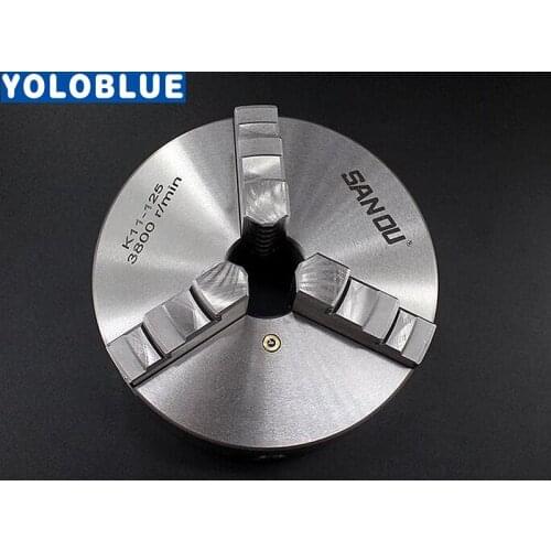 3 Jaw Lathe Chuck 80mm 100mm 125mm 130mm 160mm 200mm Self-centering Metal Chuck CNC Metalworking Tool