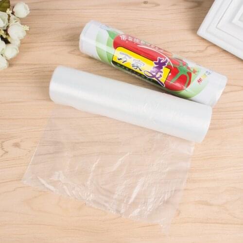35pcs Disposable Thick Food Preservation Package Household Point Break-Vest Style Plastic Sealed Bag
